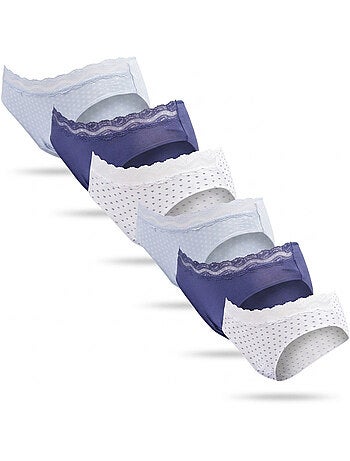 OZABI Pack de Culottes Femme Coton – Lot de 6