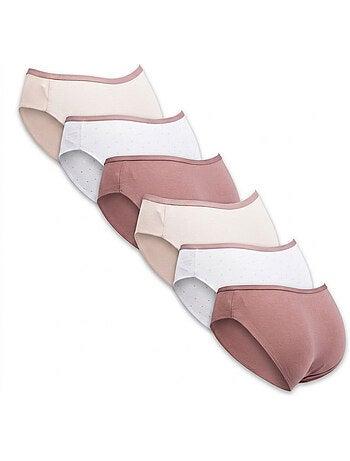 OZABI Pack de Culottes Femme Coton – Lot de 6