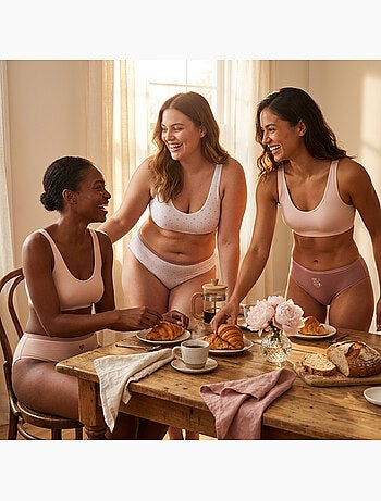 OZABI Pack de Culottes Femme Coton – Lot de 6