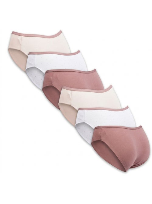 OZABI Pack de Culottes Femme Coton – Lot de 6 - Kiabi