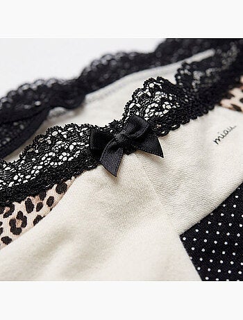 OZABI Pack de Culottes Femme Coton – Lot de 6