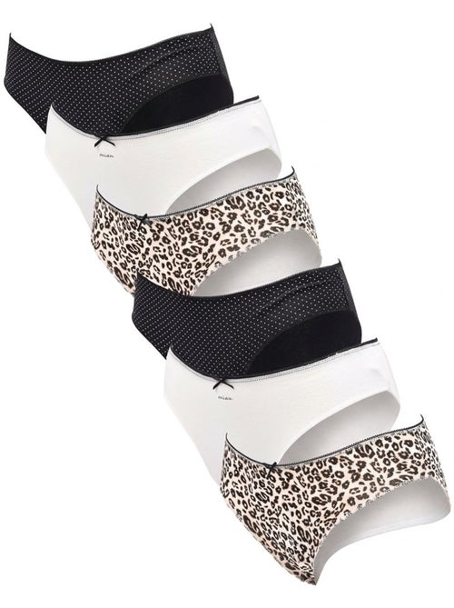 OZABI Pack de Culottes Femme Coton – Lot de 6 - Kiabi