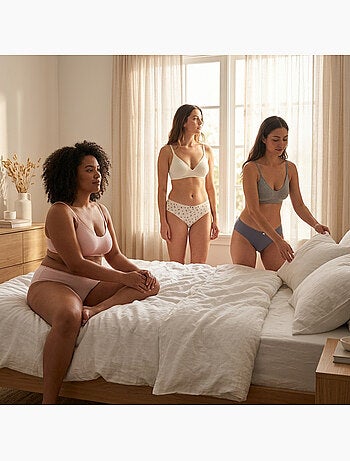 OZABI Pack de Culottes Femme Coton – Lot de 6
