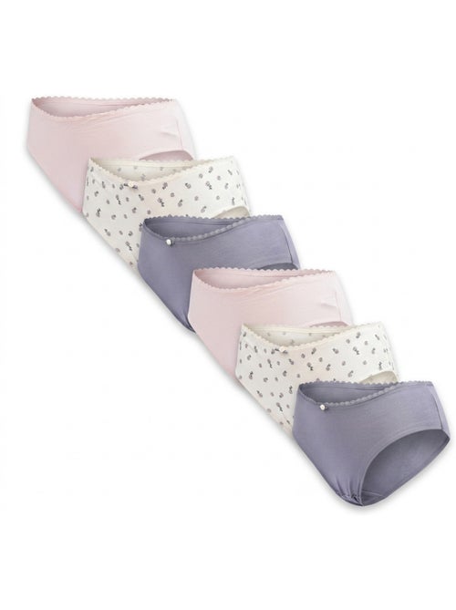 OZABI Pack de Culottes Femme Coton – Lot de 6 - Kiabi