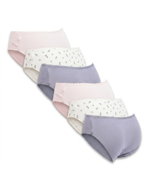 OZABI Pack de Culottes Femme Coton – Lot de 6 - Kiabi