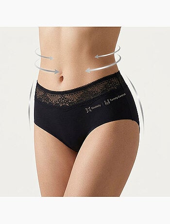 OZABI Pack de Culottes Femme Gainantes Dentelle Invisible – Lot de 4