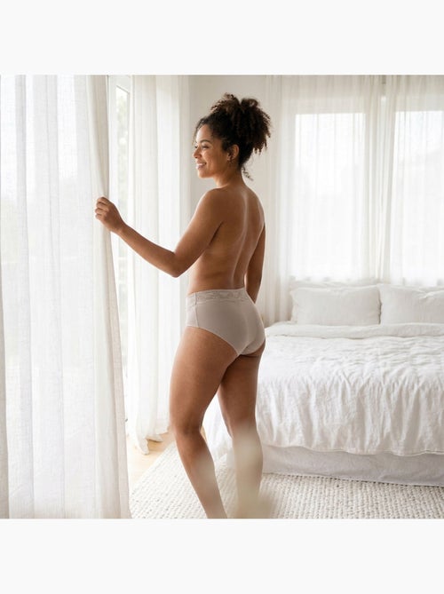 OZABI Pack de Culottes Femme Gainantes Dentelle Invisible – Lot de 4 - Kiabi