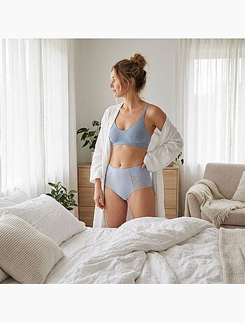 OZABI Pack de Culottes Femme Gainantes Dentelle Invisible – Lot de 4