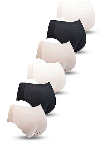 OZABI Pack de Culottes Femme Gainantes Invisibles Dentelle et Laser – Lot de 6