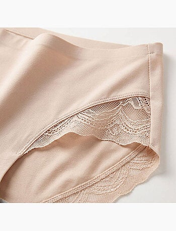 OZABI Pack de Culottes Femme Gainantes Invisibles Dentelle et Laser – Lot de 6
