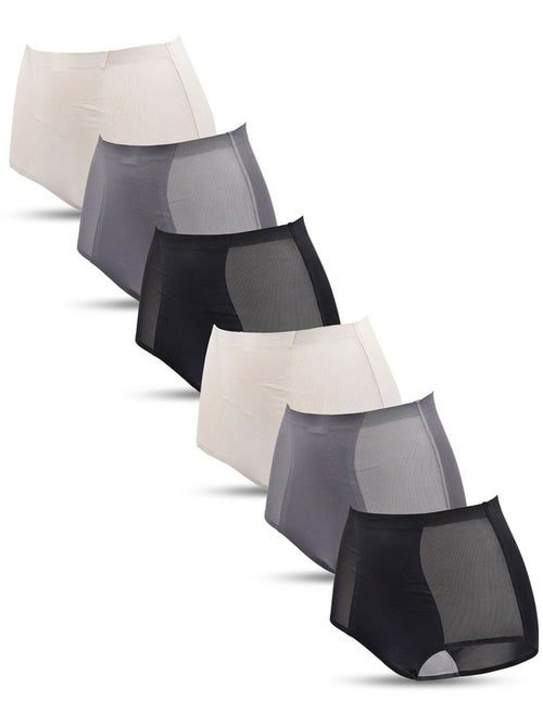 OZABI Pack de Culottes Femme Gainantes Invisibles Dentelle et Laser – Lot de 6 - Kiabi