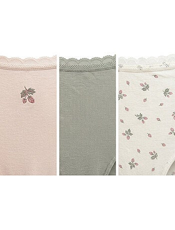 OZABI Pack de Culottes Femme Taille Haute Coton – Lot de 6