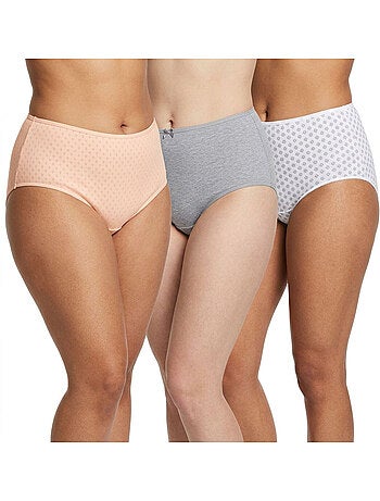 OZABI Pack de Culottes Femme Taille Haute Coton – Lot de 6