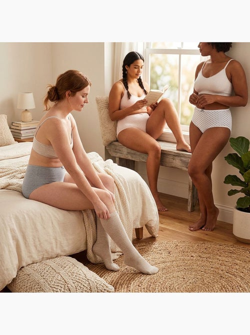 OZABI Pack de Culottes Femme Taille Haute Coton – Lot de 6 - Kiabi