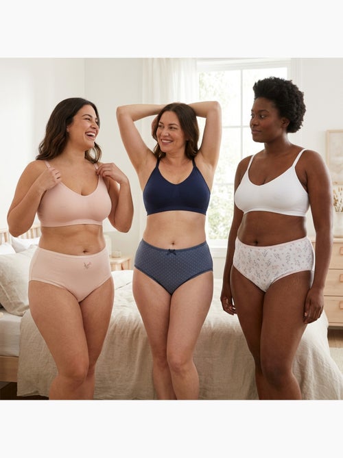 OZABI Pack de Culottes Femme Taille Haute Coton – Lot de 6 - Kiabi