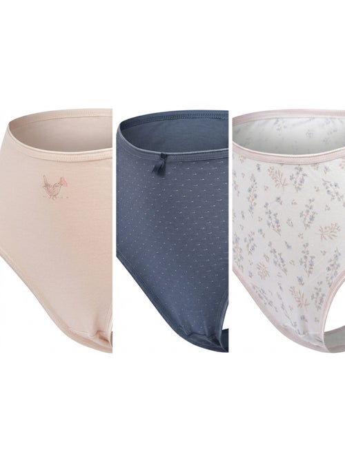 OZABI Pack de Culottes Femme Taille Haute Coton – Lot de 6 - Kiabi