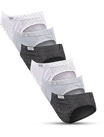 OZABI Pack Slips Homme 100% Coton – Lot de 6