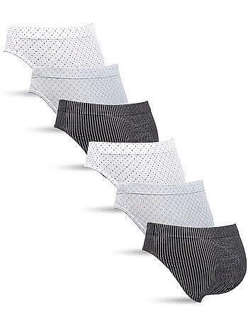 OZABI Pack Slips Homme 100% Coton – Lot de 6