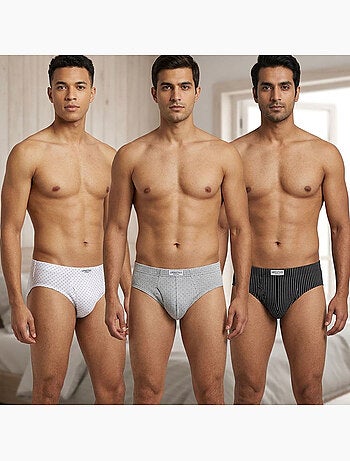 OZABI Pack Slips Homme 100% Coton – Lot de 6