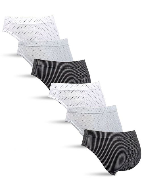 OZABI Pack Slips Homme 100% Coton – Lot de 6 - Kiabi