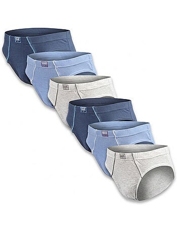 OZABI Pack Slips Homme 100% Coton – Lot de 6