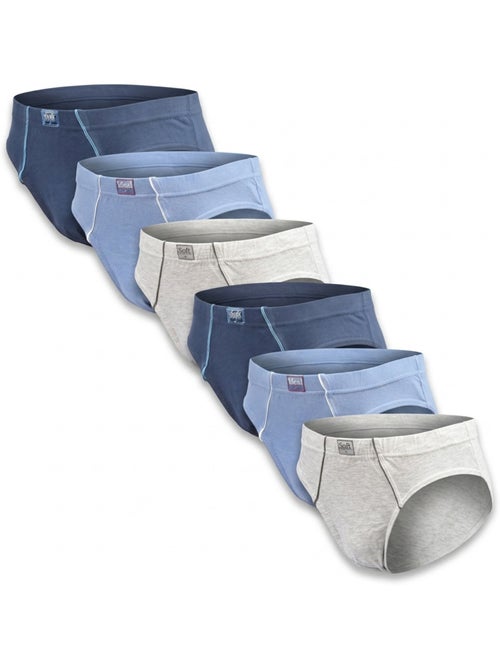 OZABI Pack Slips Homme 100% Coton – Lot de 6 - Kiabi OZABI Pack Slips Homme 100% Coton – Lot de 6 - Kiabi