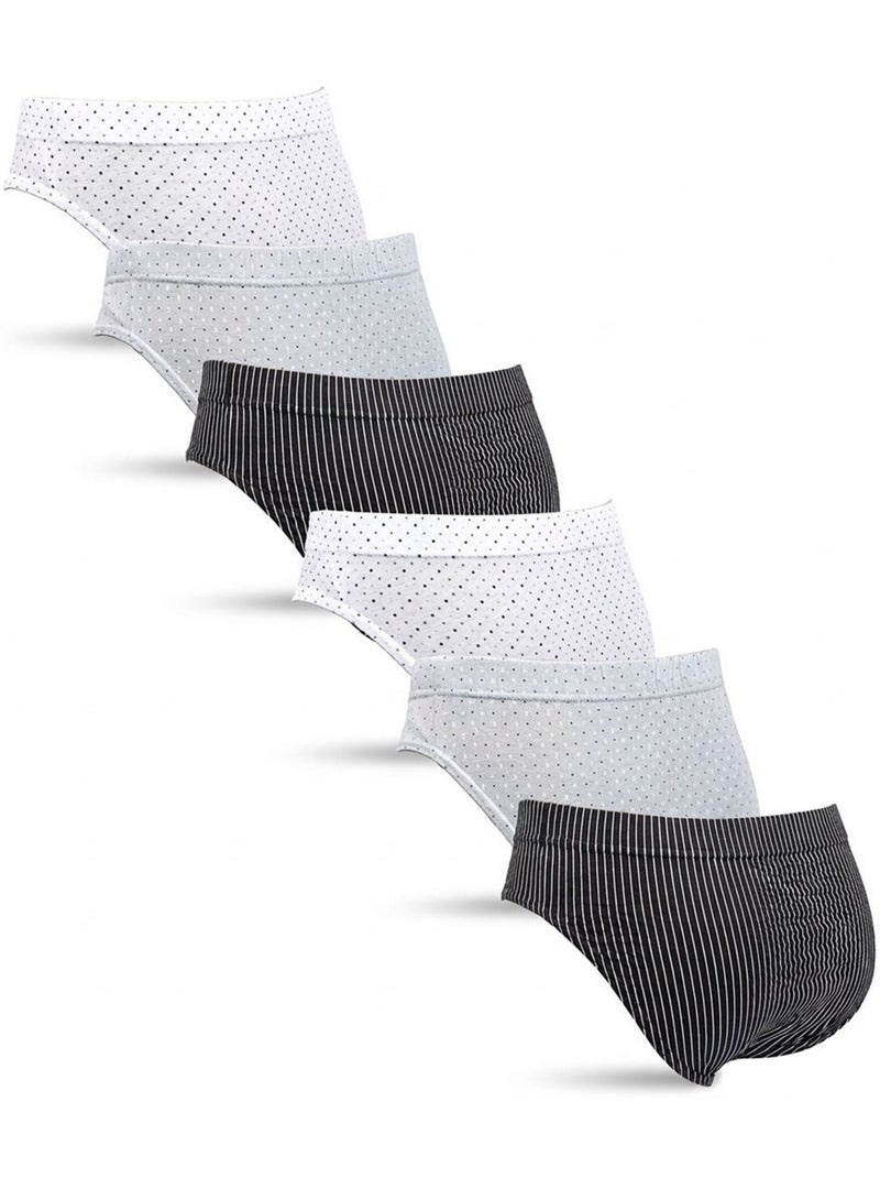 OZABI Pack Slips Homme 100% Coton – Lot de 6 Bleu Bleu marine Bleu - Kiabi