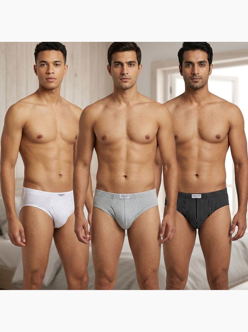 OZABI Pack Slips Homme 100% Coton – Lot de 6 Bleu Bleu marine Bleu - Kiabi