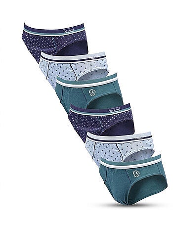 OZABI Pack Slips Homme 100% Coton – Lot de 6