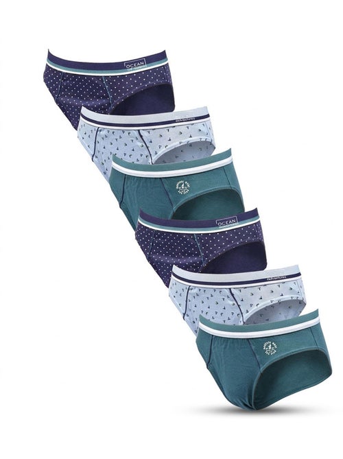 OZABI Pack Slips Homme 100% Coton – Lot de 6 - Kiabi