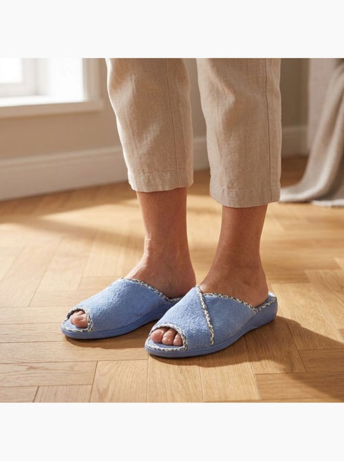 OZABI-Pantoufle Mule Femme Eponge Respirante Fabrication Espagnole, Bout Ouvert - Kiabi OZABI-Pantoufle Mule Femme Eponge Respirante Fabrication Espagnole, Bout Ouvert - Kiabi