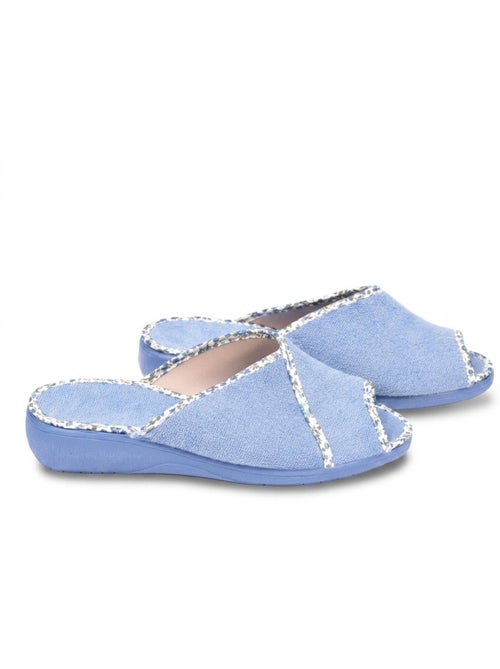 OZABI-Pantoufle Mule Femme Eponge Respirante Fabrication Espagnole, Bout Ouvert - Kiabi OZABI-Pantoufle Mule Femme Eponge Respirante Fabrication Espagnole, Bout Ouvert - Kiabi