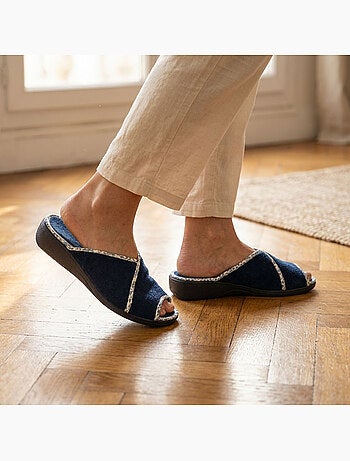 OZABI-Pantoufle Mule Femme Eponge Respirante Fabrication Espagnole, Bout Ouvert