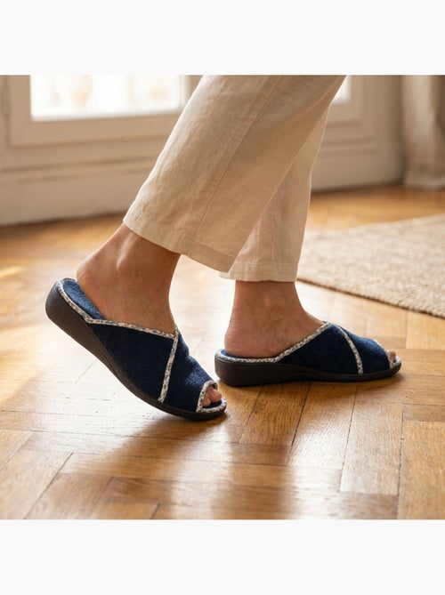 OZABI-Pantoufle Mule Femme Eponge Respirante Fabrication Espagnole, Bout Ouvert - Kiabi OZABI-Pantoufle Mule Femme Eponge Respirante Fabrication Espagnole, Bout Ouvert - Kiabi