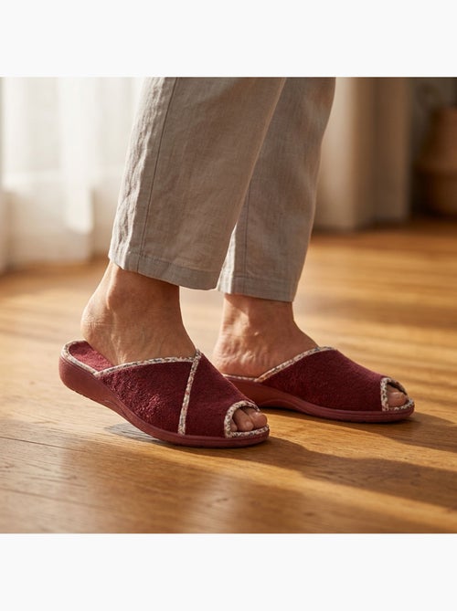 OZABI-Pantoufle Mule Femme Eponge Respirante Fabrication Espagnole, Bout Ouvert - Kiabi OZABI-Pantoufle Mule Femme Eponge Respirante Fabrication Espagnole, Bout Ouvert - Kiabi