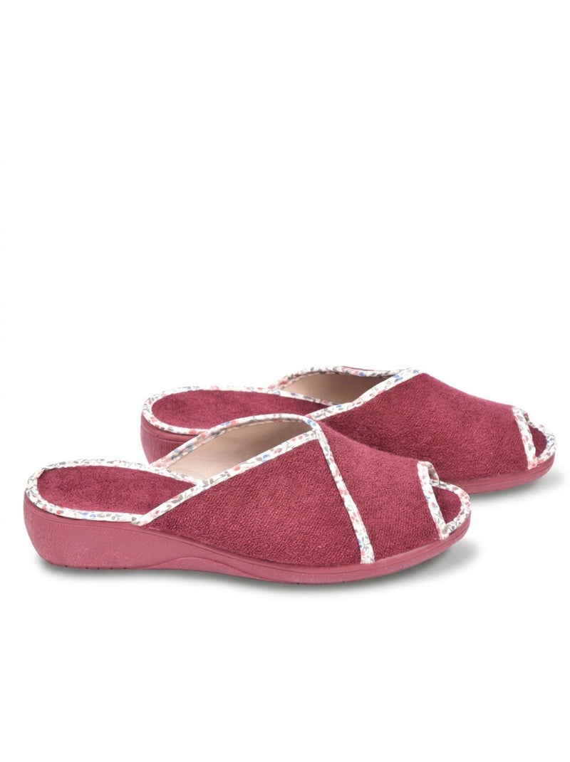 OZABI-Pantoufle Mule Femme Eponge Respirante Fabrication Espagnole, Bout Ouvert Rose - Kiabi