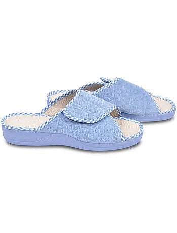 OZABI-Pantoufle Mule Femme Eponge Scratch Ajustable Fabriquee en Espagne