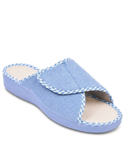 OZABI-Pantoufle Mule Femme Eponge Scratch Ajustable Fabriquee en Espagne - Kiabi OZABI-Pantoufle Mule Femme Eponge Scratch Ajustable Fabriquee en Espagne - Kiabi