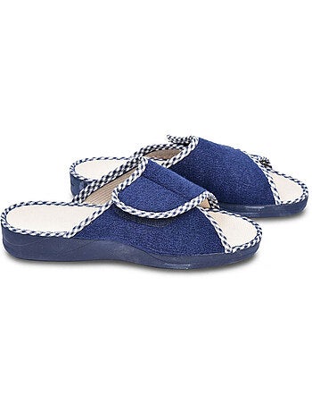 OZABI-Pantoufle Mule Femme Eponge Scratch Ajustable Fabriquee en Espagne