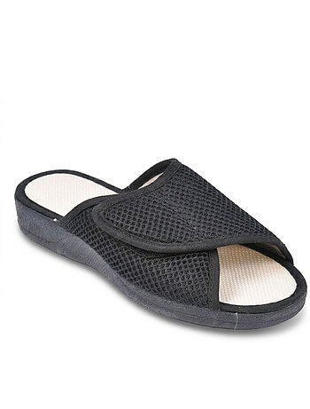 OZABI-Pantoufle Mule Femme Mesh Microperfore Scratch Ajustable Fabriquee en Espagne