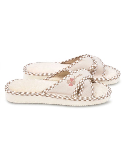 OZABI-Pantoufle Mule Femme Pack 2 Paires Sangles Croisees Imprimees - Kiabi
