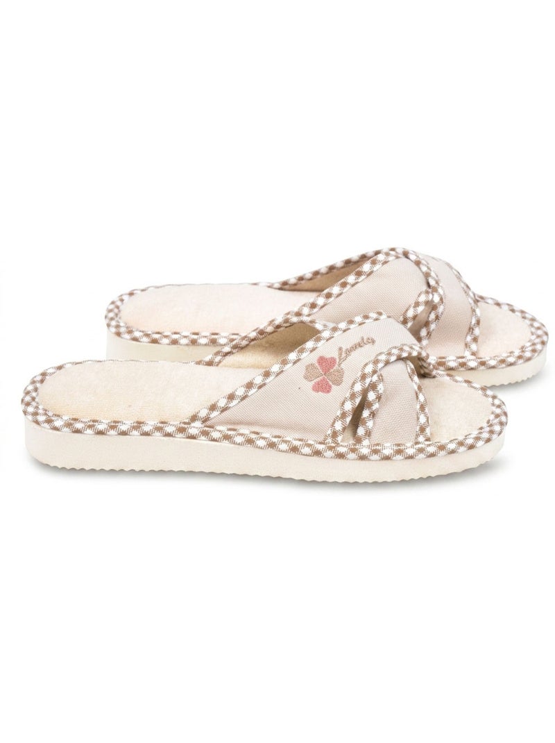 OZABI-Pantoufle Mule Femme Pack 2 Paires Sangles Croisees Imprimees Corail - Kiabi