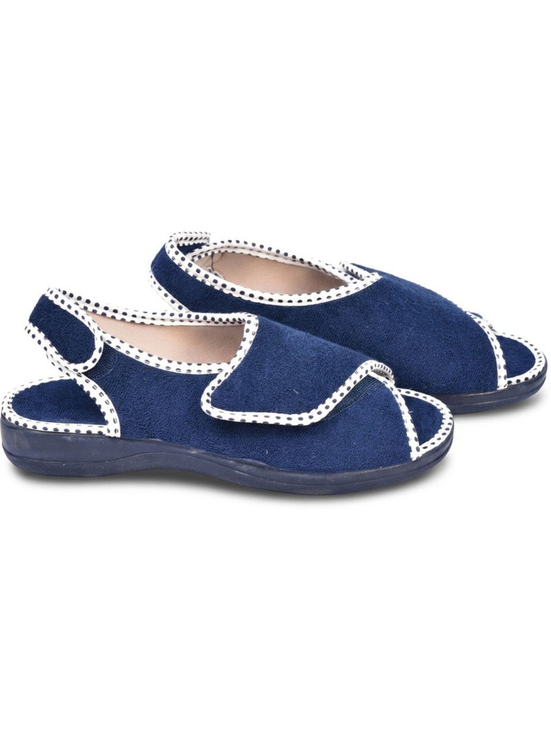 OZABI-Pantoufle Sandale Femme Eponge Double Scratch Fabriquee en Espagne Bleu marine - Kiabi