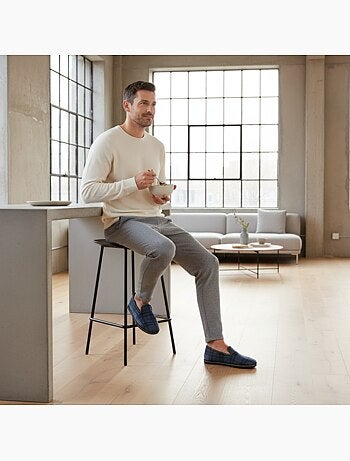 Ozabi pantoufles charentaises homme fabriquées en espagne broderie fantaisie