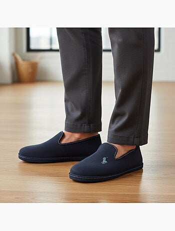 Ozabi pantoufles charentaises homme fabriquées en espagne broderie fantaisie