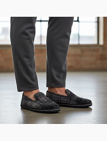 Ozabi pantoufles charentaises homme fabriquées en espagne broderie fantaisie