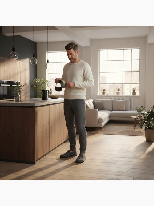 Ozabi pantoufles charentaises homme fabriquées en espagne broderie fantaisie - Kiabi Ozabi pantoufles charentaises homme fabriquées en espagne broderie fantaisie - Kiabi