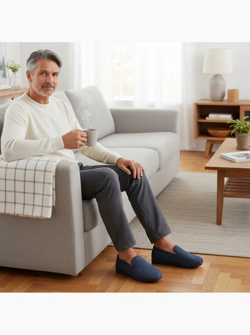 Ozabi pantoufles charentaises homme fabriquées en espagne, effet structuré - Kiabi Ozabi pantoufles charentaises homme fabriquées en espagne, effet structuré - Kiabi