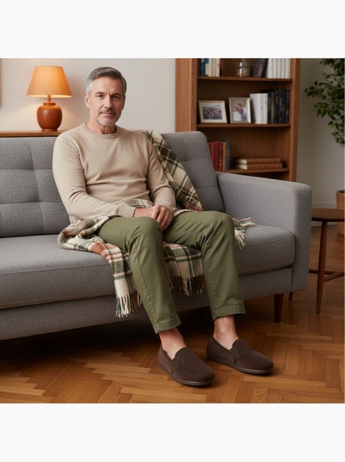 Ozabi pantoufles charentaises homme fabriquées en espagne, effet structuré - Kiabi Ozabi pantoufles charentaises homme fabriquées en espagne, effet structuré - Kiabi