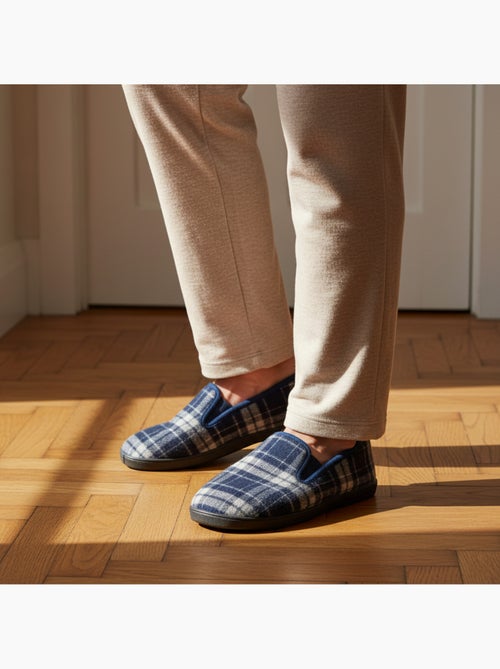 Ozabi pantoufles charentaises homme fourrées carreaux écossais antidérapantes - Kiabi Ozabi pantoufles charentaises homme fourrées carreaux écossais antidérapantes - Kiabi